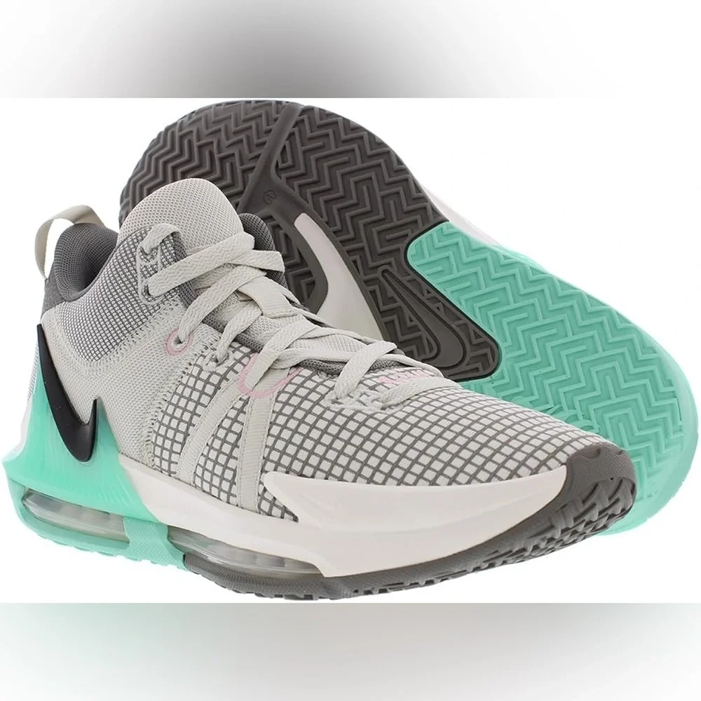 Nike LeBron Witness 7 Pewter/Mint Basketball Sneakers 8